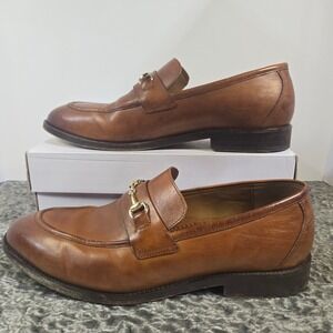 Cole Haan American Classics Mens Bit Loafers British Tan Leather C29545 Size 11D